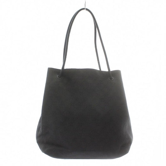 Gucci Tote Bag One Shoulder GG Canvas Leather All Over Pattern Black Xz • Oh •