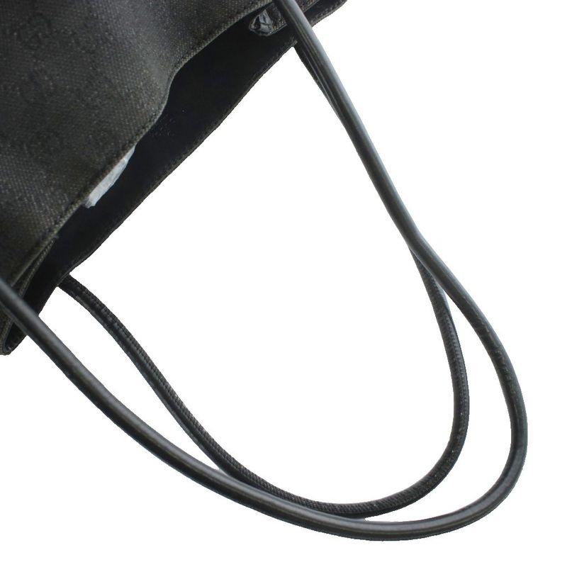 Gucci Tote Bag One Shoulder GG Canvas Leather All Over Pattern Black Xz • Oh •