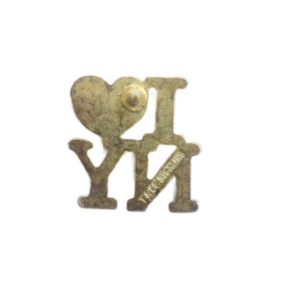 Tiffany & Co I Love New York Brooch Accessories Logo Silver 925