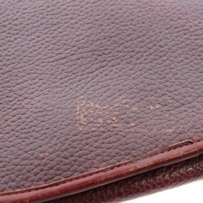 Christian Dior Vintage Shoulder Bag Crossbody Leather Logo Gold Hardware Red •