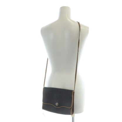 Christian Dior Honeycomb Shoulder Bag Crossbody Logo PVC Leather Brown • Gy11