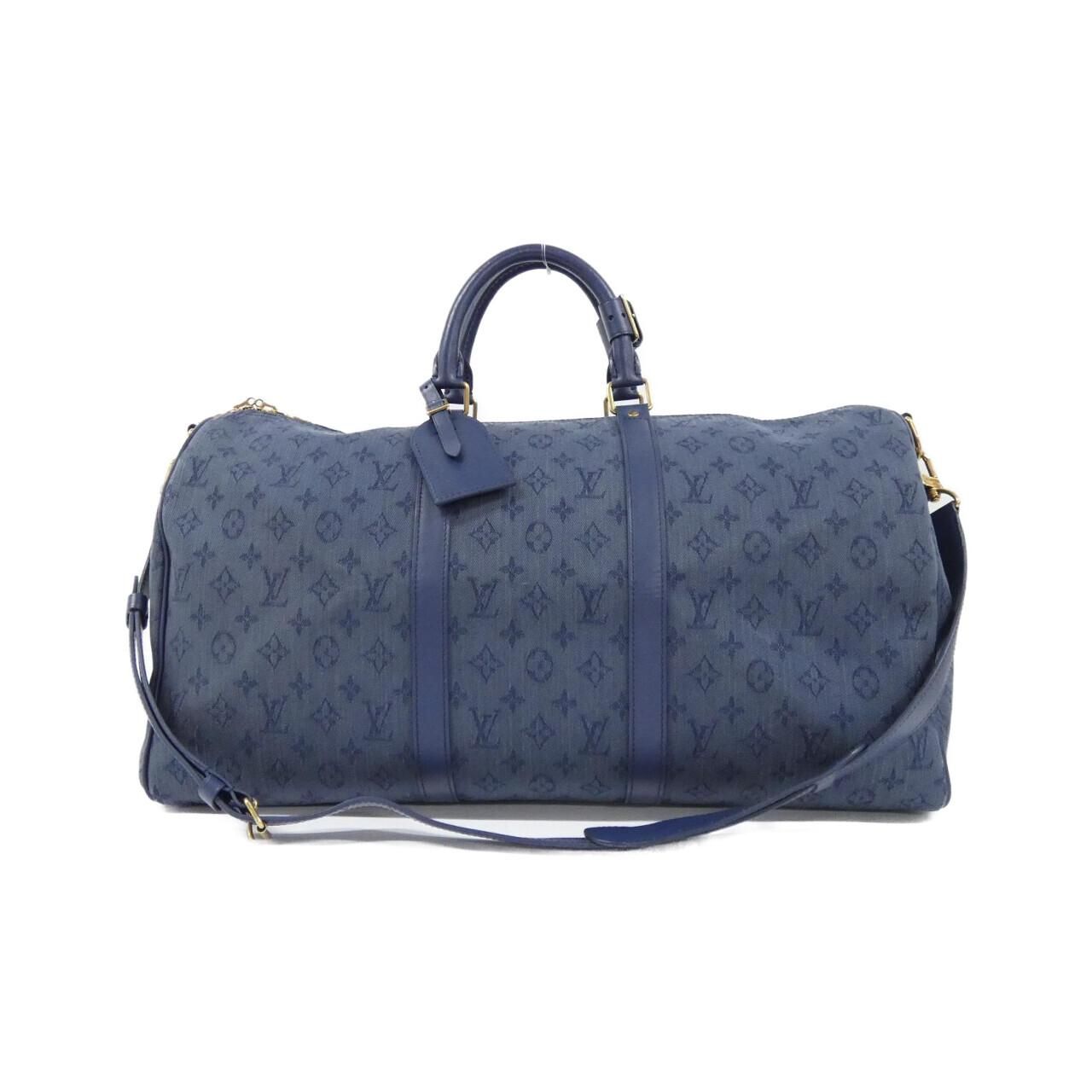 Louis Vuitton Monogram Denim Keepall Bandouliere 50cm (19.69in) M44645 Boston Bag