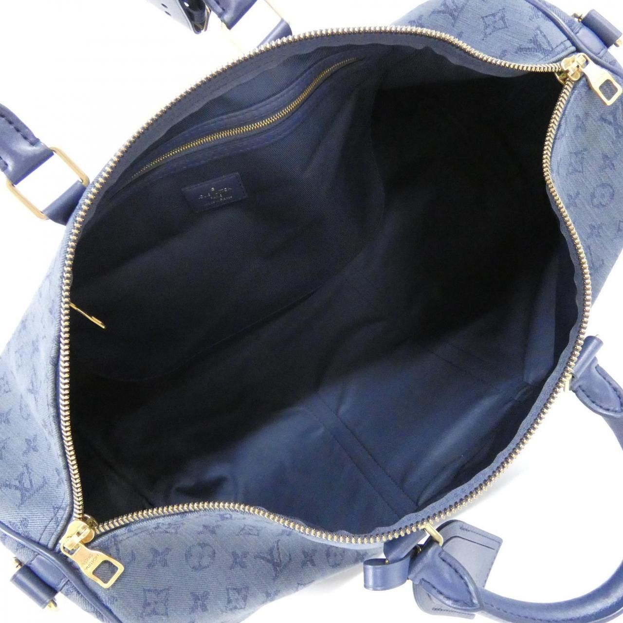 Louis Vuitton Monogram Denim Keepall Bandouliere 50cm (19.69in) M44645 Boston Bag