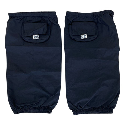 Fendi Leg Warmer Gaiter FF Logo Metal Logo Nylon Pocket Black Unisex Fendi