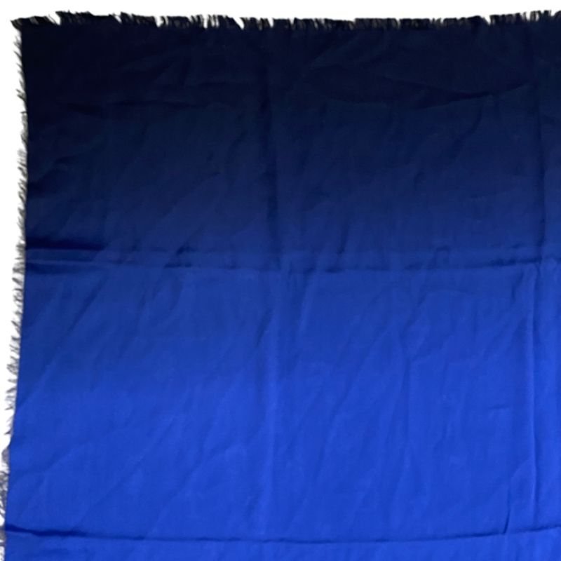 Dior Scarf Shawl Accessory Large All Over Pattern Gradient Silk Blue X Navy