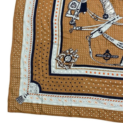 Hermes Scarf Shawl Accessories Carre Geant140 Court Horse Tackle Large All Over