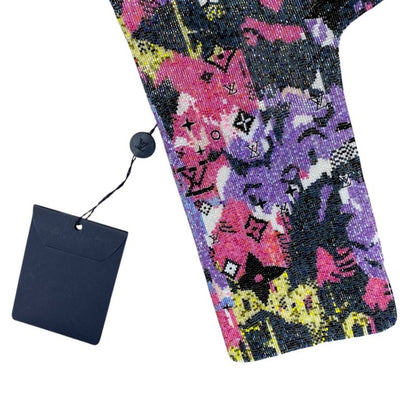 Unused Louis Vuitton Harness Vest Tops Beads Lvmonogram Zip Pocket Purple X