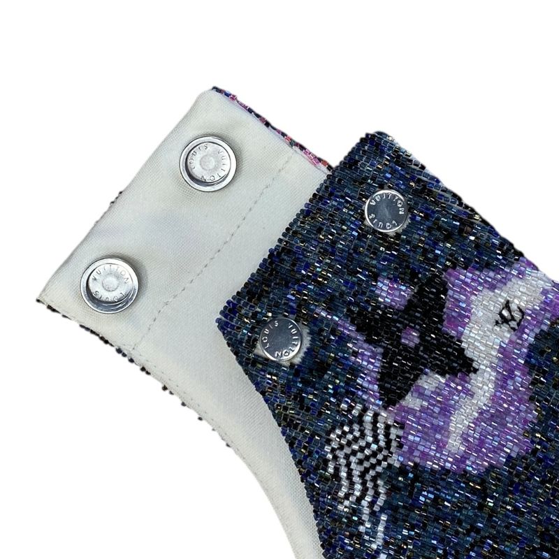 Unused Louis Vuitton Harness Vest Tops Beads Lvmonogram Zip Pocket Purple X