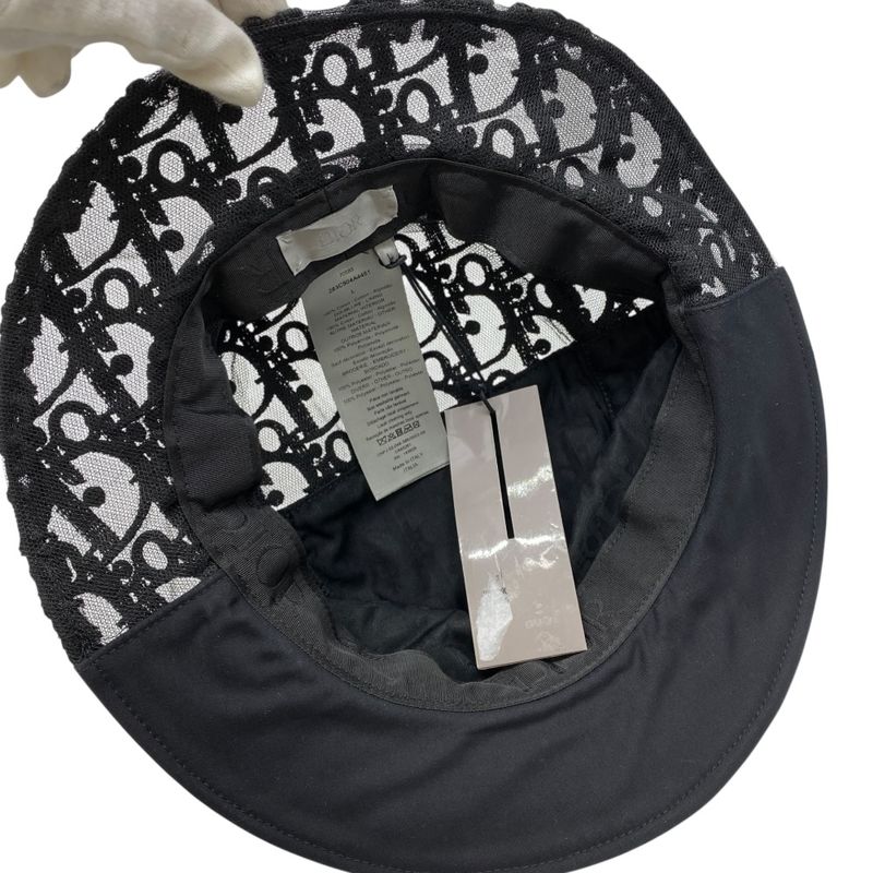 Christian Dior Bucket Hat Switch Trotter Oblique Black 283 C904 A4451