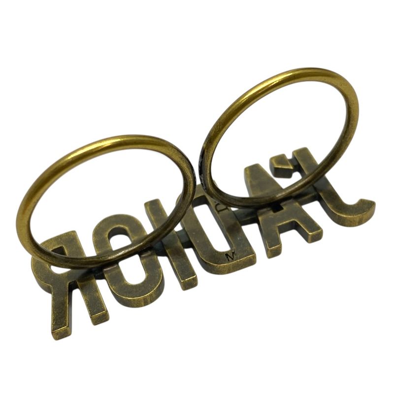 Dior J'a Ring Two Finger Accessories Jewelry Metal Antique