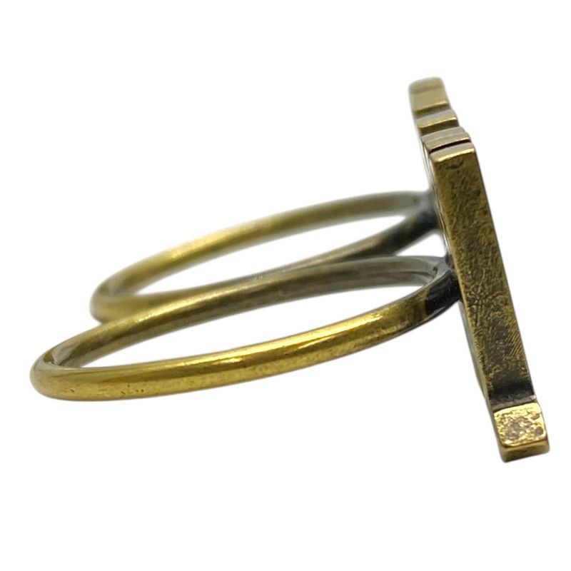 Dior J'a Ring Two Finger Accessories Jewelry Metal Antique