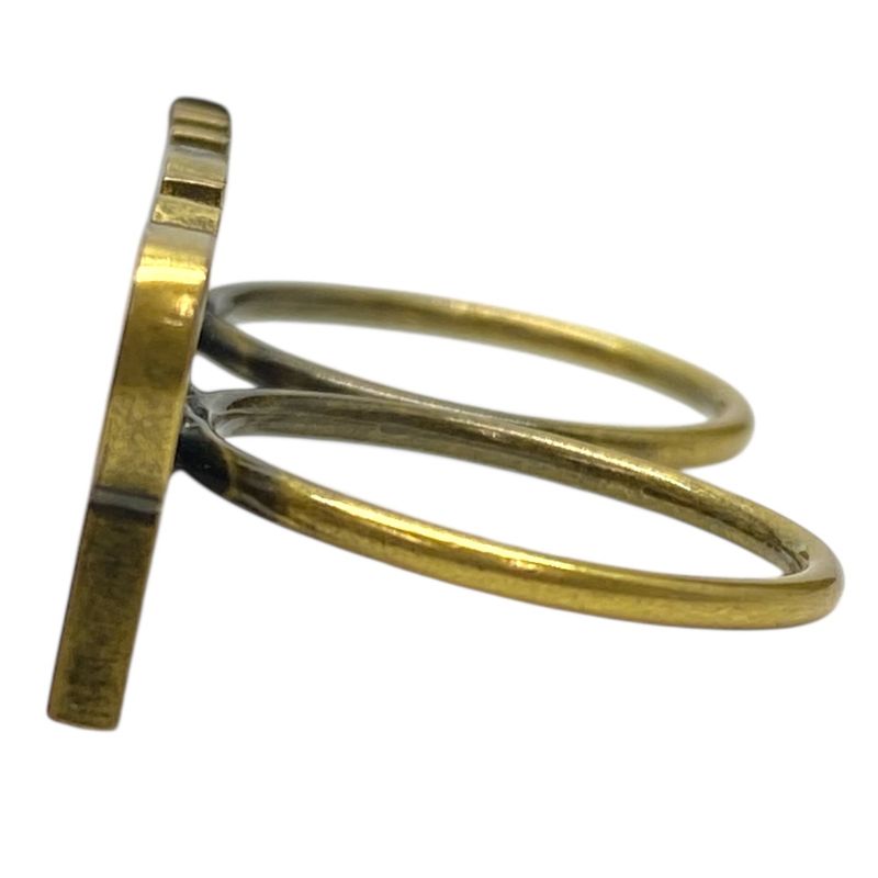 Dior J'a Ring Two Finger Accessories Jewelry Metal Antique