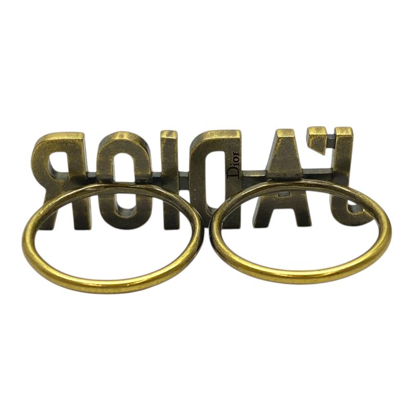 Dior J'a Ring Two Finger Accessories Jewelry Metal Antique
