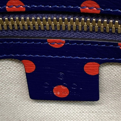 Gucci Handbag Horsebit 1955 Small Top Handle Bag 621220 Navy X Red Dot Pattern