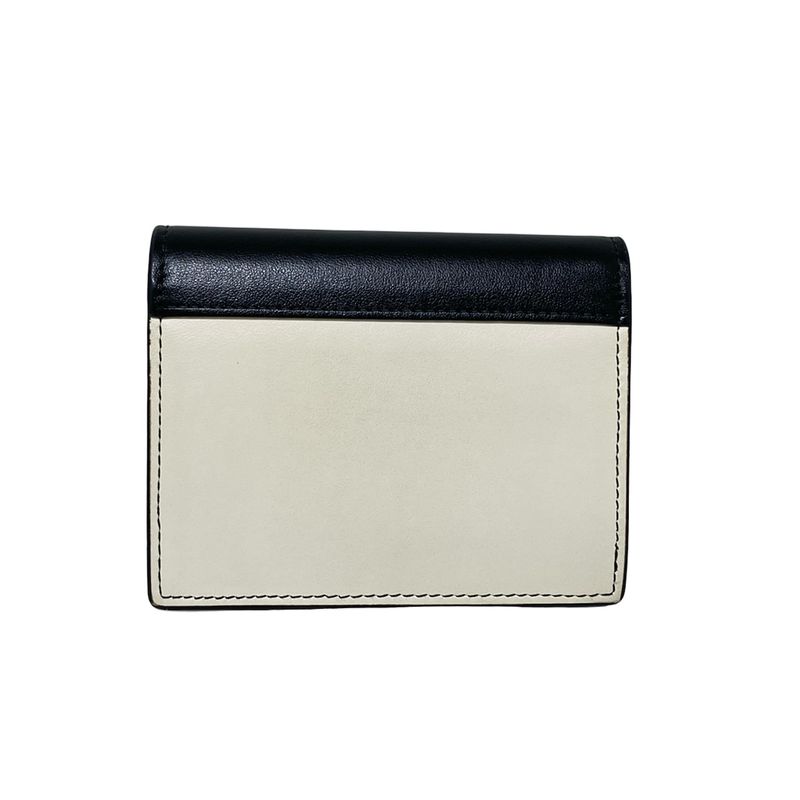 Prada Bifold Wallet - 1mv204 Ivory X Black Leather