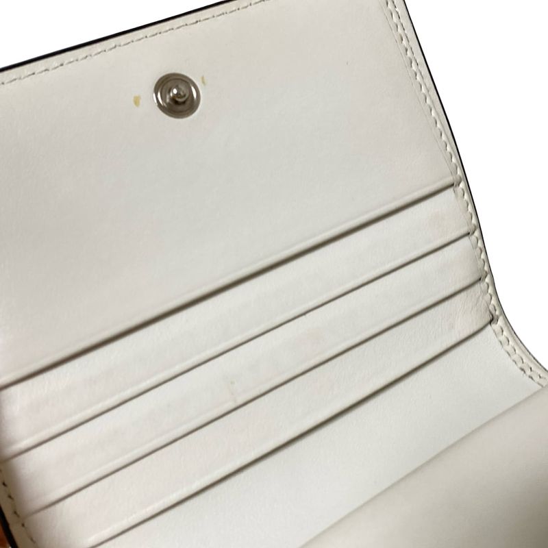 Prada Bifold Wallet - 1mv204 Ivory X Black Leather