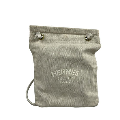 Hermes Shoulder Bag Aline De Ivory X White Cotton Leather