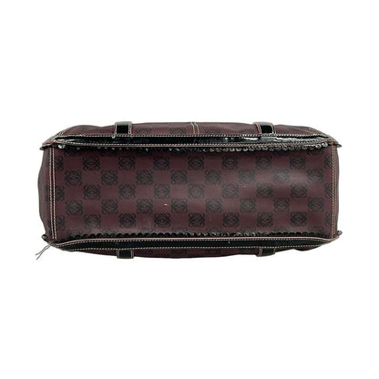 Loewe Tote Bag Anagram Pattern Bordeaux X Black X Multi Ribbon Leather