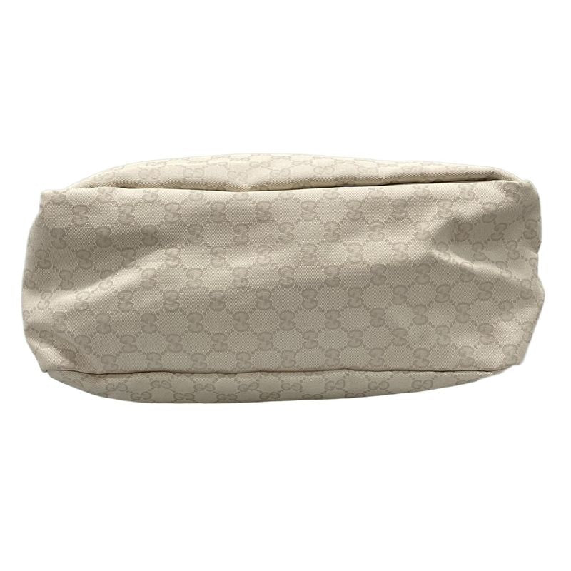 Gucci Shoulder Bag GG Pattern 223644 Ivory X Dark Brown 2way Leather