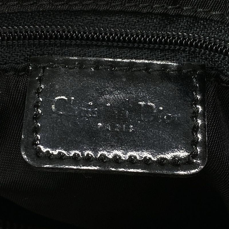 Dior Christian Dior Handbag Trotter Black X Ivory Mini Boston Leather