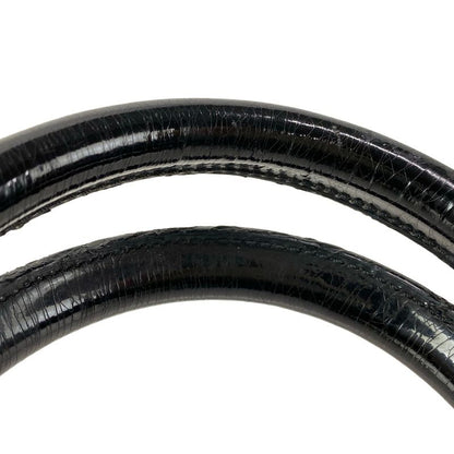 Dior Christian Dior Handbag Trotter Black X Ivory Mini Boston Leather