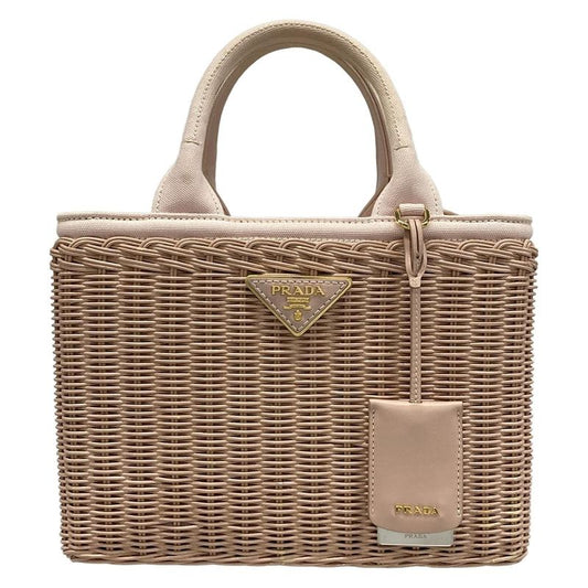 Prada Handbag - 1bg835 Pink Basket Bag