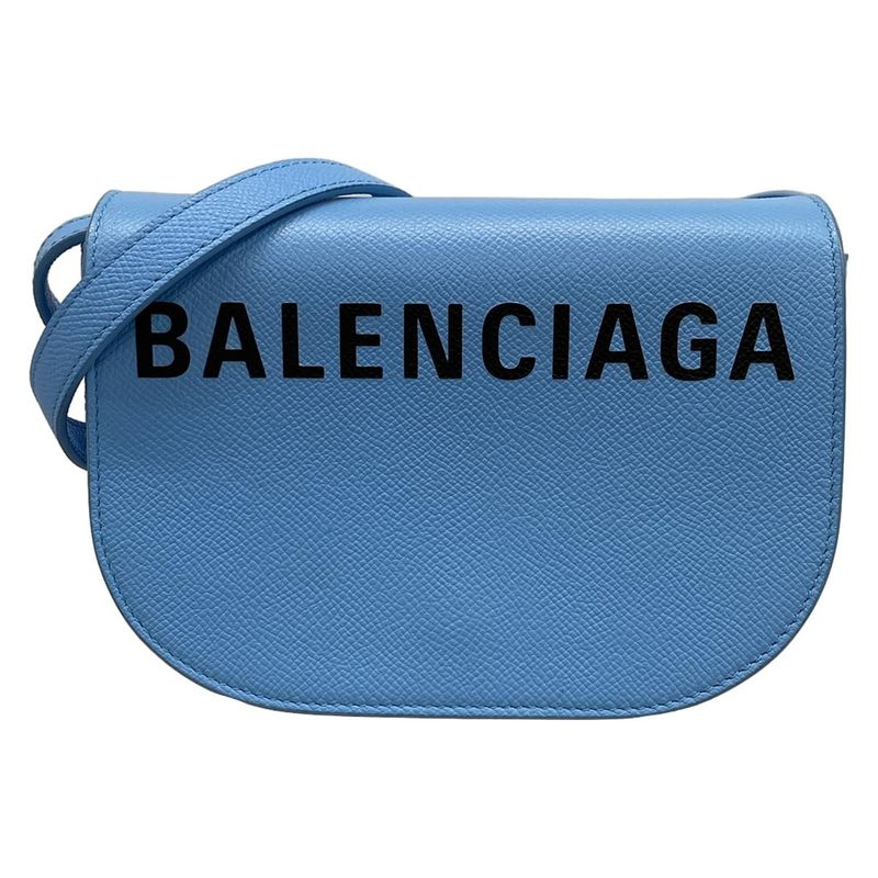 Balenciaga Shoulder Bag Ville Day Bag XS 550639 Light Blue Leather