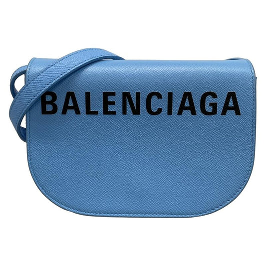 Balenciaga Shoulder Bag Ville Day Bag XS 550639 Light Blue Leather