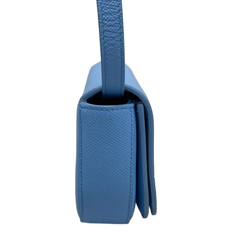 Balenciaga Shoulder Bag Ville Day Bag XS 550639 Light Blue Leather