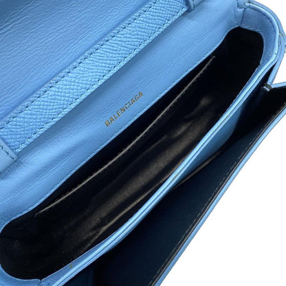 Balenciaga Shoulder Bag Ville Day Bag XS 550639 Light Blue Leather