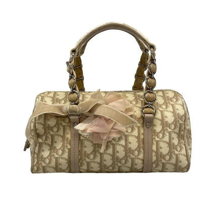 Dior Christian Dior Handbag Trotter Romantic Beige X Ivory X Light Pink Flower