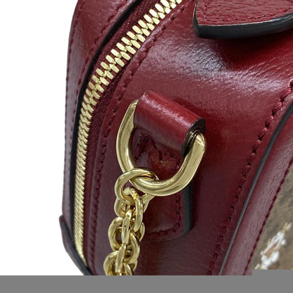 Gucci Shoulder Bag Micro Ggggmarmont 655596 Brown X Bordeaux X Multi Doraemon