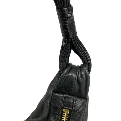 Dior Christian Dior Shoulder Bag Gypsy Black Leather