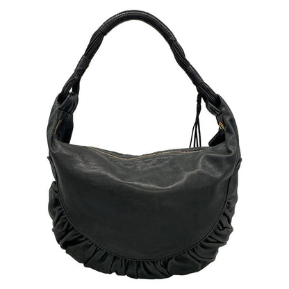 Dior Christian Dior Shoulder Bag Gypsy Black Leather