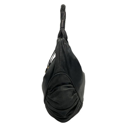 Dior Christian Dior Shoulder Bag Gypsy Black Leather