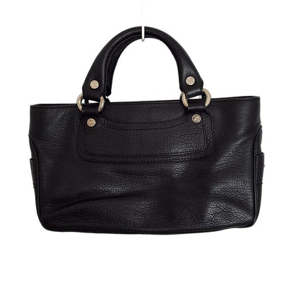 Celine Tote Bag Boogie Bag Black Leather