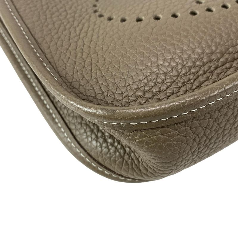 Hermes Shoulder Bag Evelyn TPM Amazon Etoupe × Blue Indigo Silver Hardware