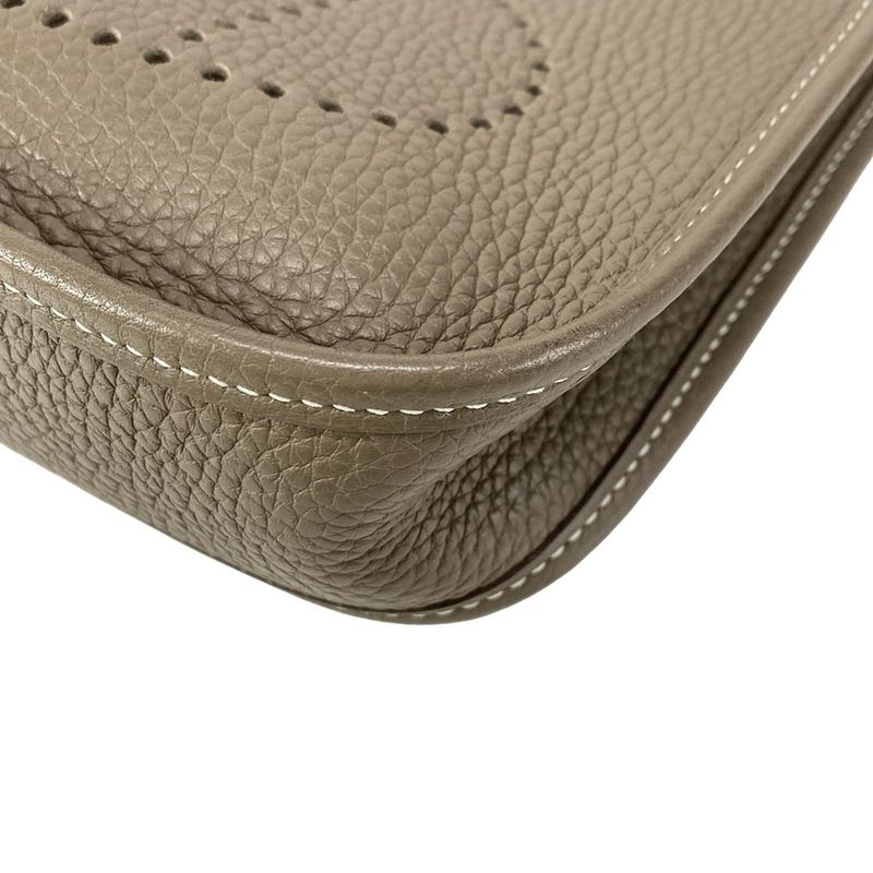 Hermes Shoulder Bag Evelyn TPM Amazon Etoupe × Blue Indigo Silver Hardware