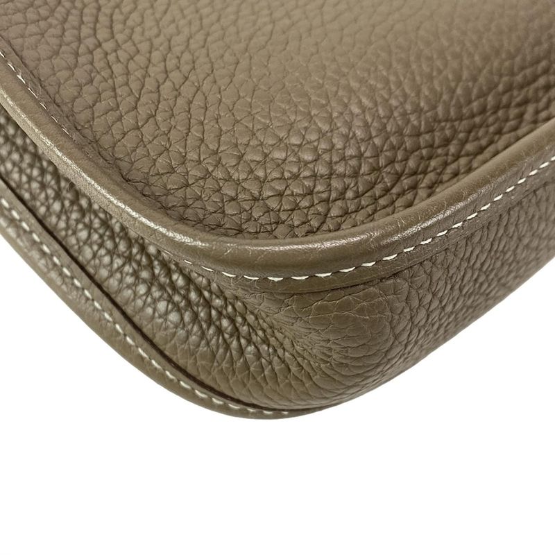 Hermes Shoulder Bag Evelyn TPM Amazon Etoupe × Blue Indigo Silver Hardware