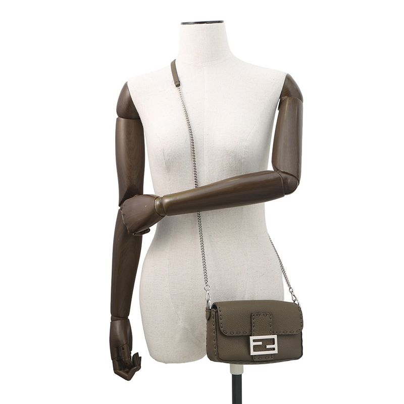 Fendi Handbag Baguette Selleria Mini 2-Way