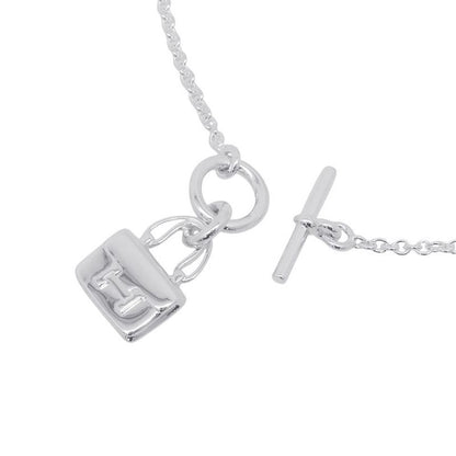 Hermes Necklace Amulet Constance Pendant Silver