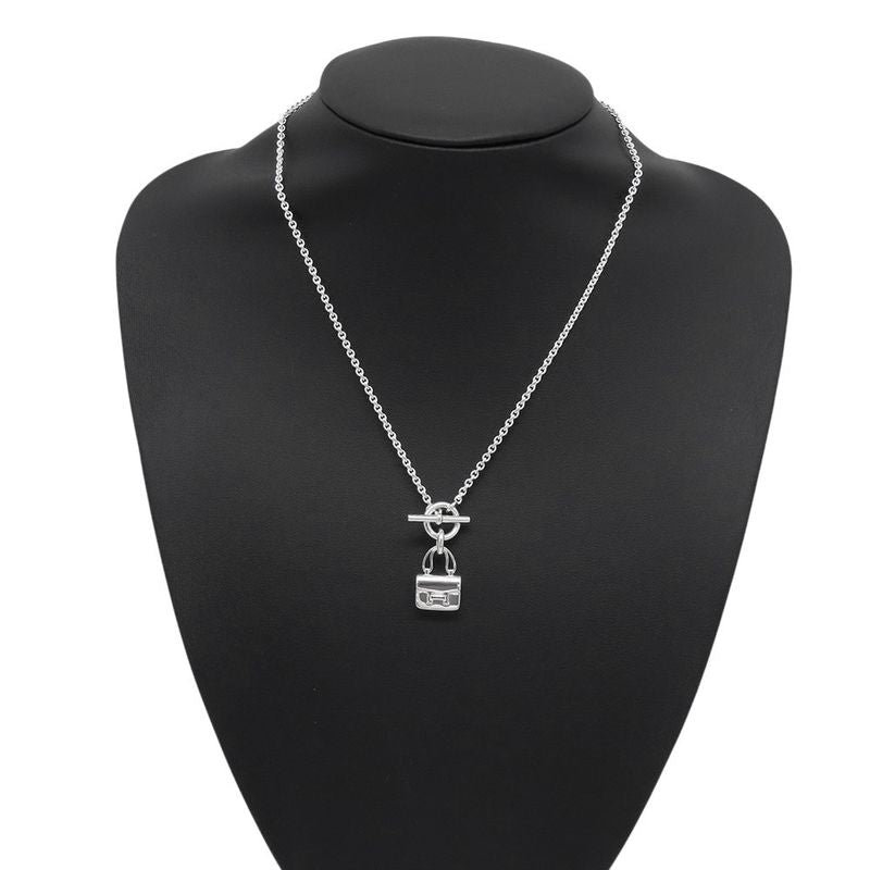 Hermes Necklace Amulet Constance Pendant Silver