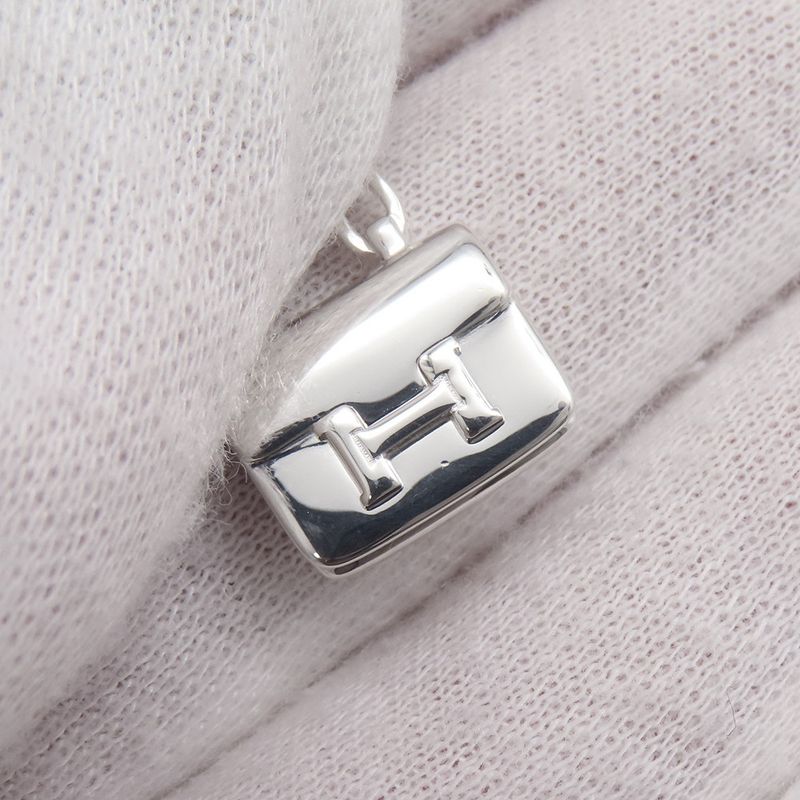 Hermes Necklace Amulet Constance Pendant Silver