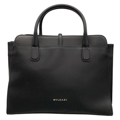 Bvlgari Tote Bag - Black Leather