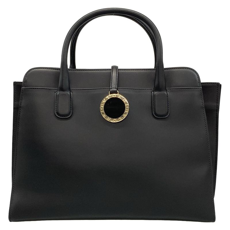 Bvlgari Tote Bag - Black Leather