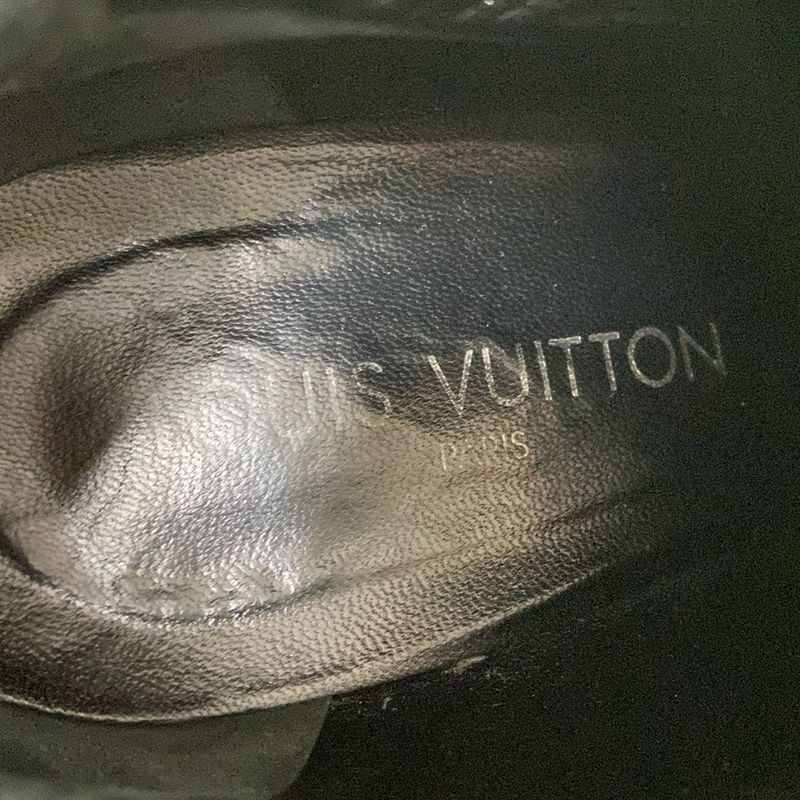 Louis Vuitton Booties 37 Women's - Black Leather