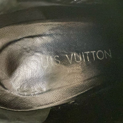 Louis Vuitton Booties 37 Women's - Black Leather