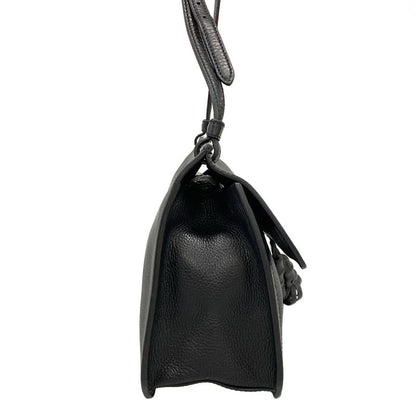 Gucci Shoulder Bag Bamboo Daily 370826 Black Leather