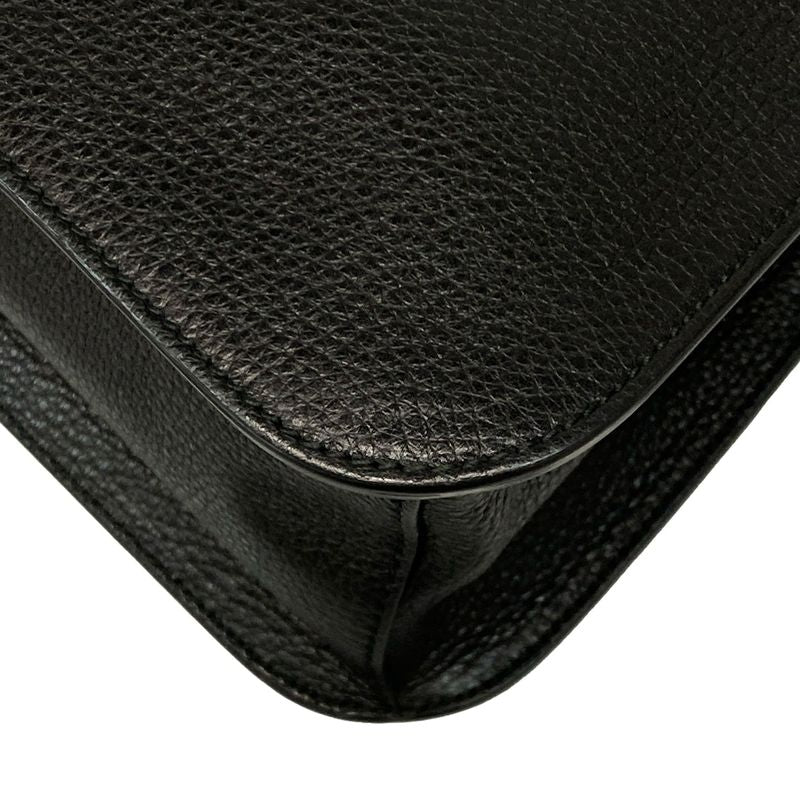 Gucci Shoulder Bag Bamboo Daily 370826 Black Leather