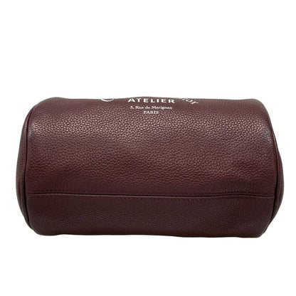 Dior Homme Shoulder Bag Atelier Roller Bag Bordeaux Leather